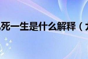 九死一生是什么解释九死一生是什么生肖