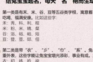 属兔起名宜用字大全(属猴起名宜用字大全)