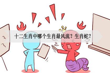 十二生肖中哪个生肖最风流?生肖蛇?