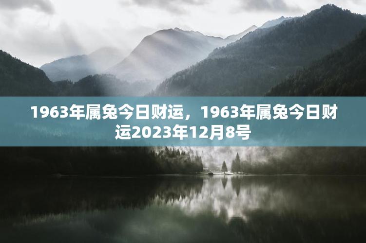 1963年属兔今日财运,1963年属兔今日财运2023年12月8号