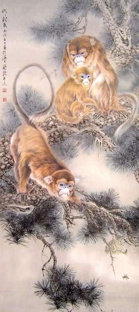 中国著名生态画家王冠龙十二生肖图