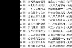 2011年九龙特码玄机诗