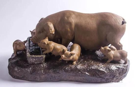 潘柏林(中国工艺美术大师)《丰衣足食》(猪)生肖陶艺展将在多地展出